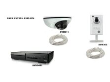 комплект сетевого видеонаблюдения (AVH0401+AVM302+AVM311)