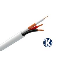 КВК-П-2+2х0,75 комбинированный кабель (коаксиальный + силовой) наружный