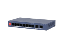 DH-CS4010-8ET2GT-60 PoE 60 Вт (8 PoE + 2 Гбіт Uplink) - Комутатор 10 портів керований