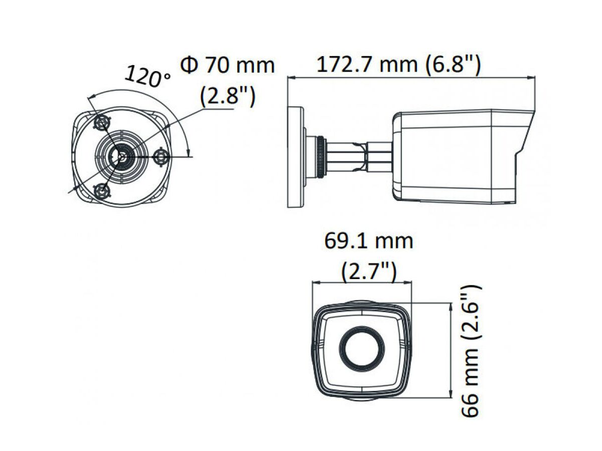 DS-2CD1021-I (2.8мм) видеокамера наружная