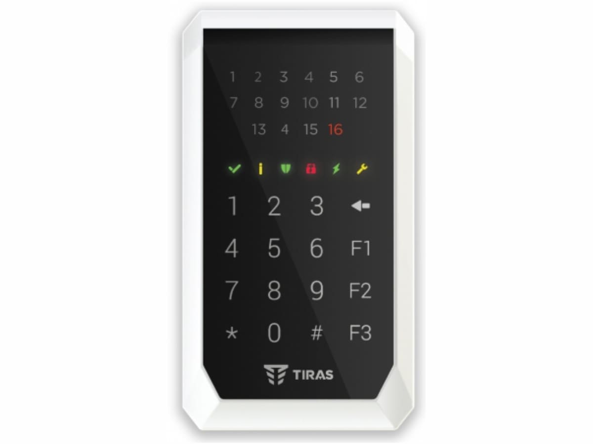 K-PAD16+ сенсорна LED клавіатура з вбудованим зчитувачем Mifare та NFC-мітки для «ORION NOVA II»
