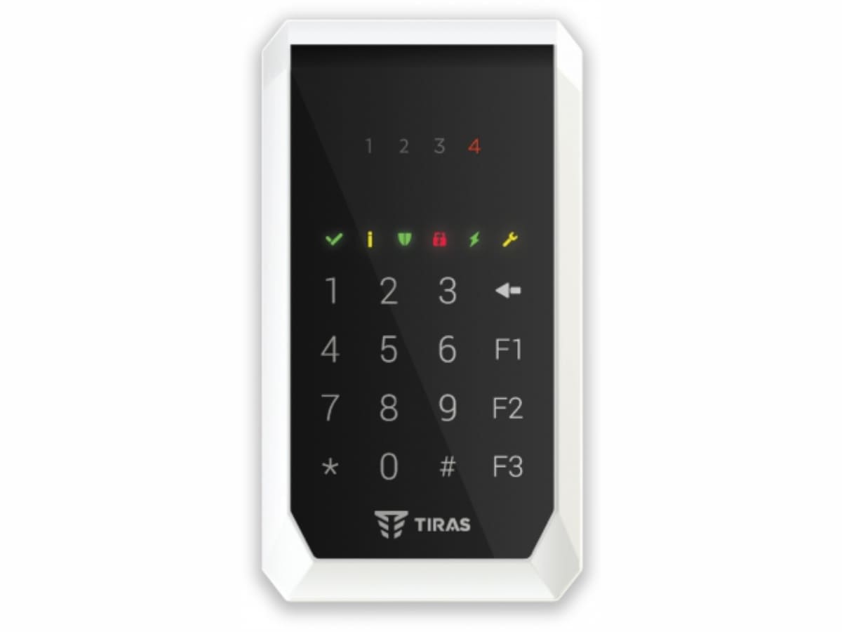 K-PAD4+ сенсорна LED клавіатура з вбудованим зчитувачем Mifare та NFC-мітки для «ORION NOVA II»