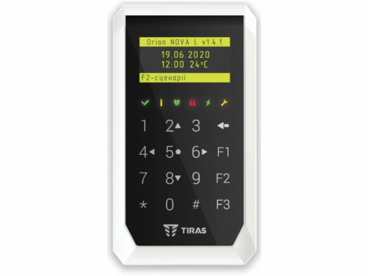 K-PAD OLED+ сенсорна OLED клавіатура з вбудованим зчитувачем Mifare та NFC-мітки для «ORION NOVA II»