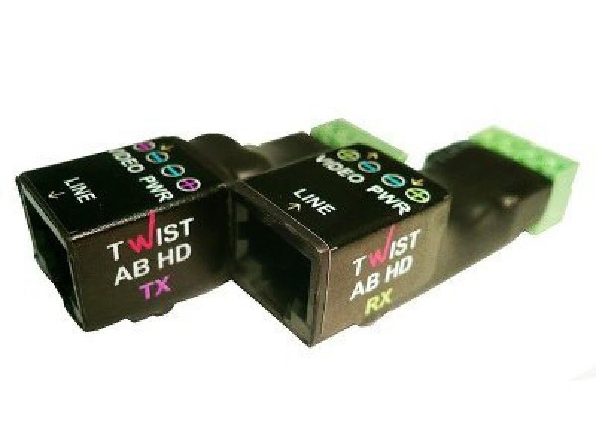 AB-HD 1-канальный усилитель для передачи видео по витой паре (комплект)